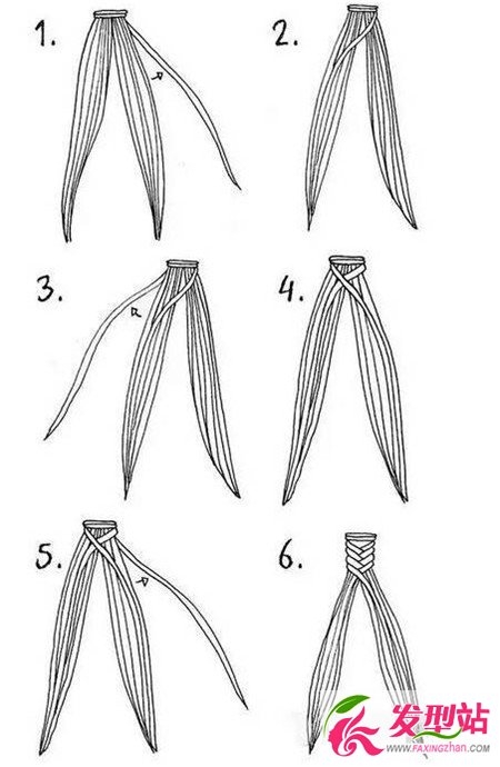 扎一头蝎子辫编发 轻松玩转发型diy
