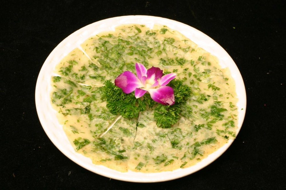 野菜煎饼 主食小吃美食素材图片