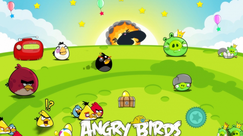 愤怒的小鸟Angry Birds可爱卡通图片电脑桌面壁纸