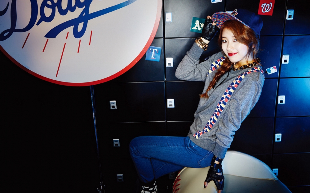 miss A韩国美女组合代言MLB棒球服宽屏壁纸