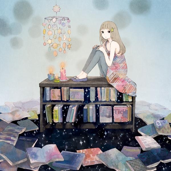 治愈系爽朗女孩卡通图片