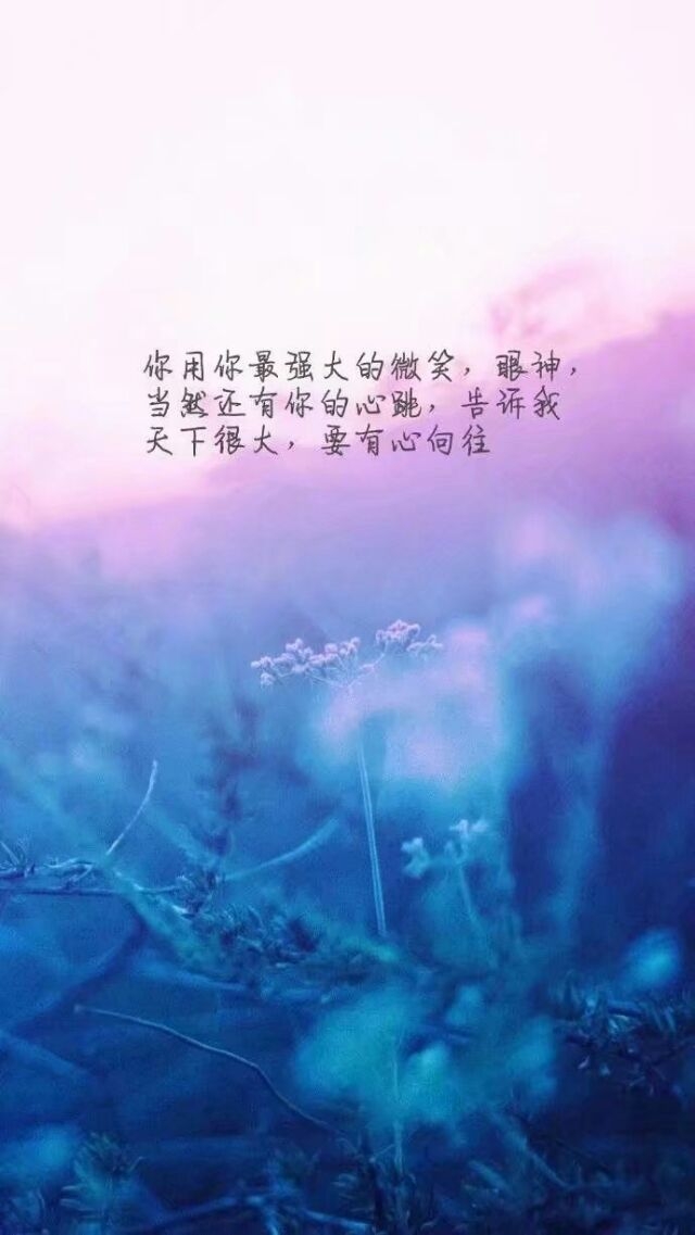 总有一句话会触动你的心