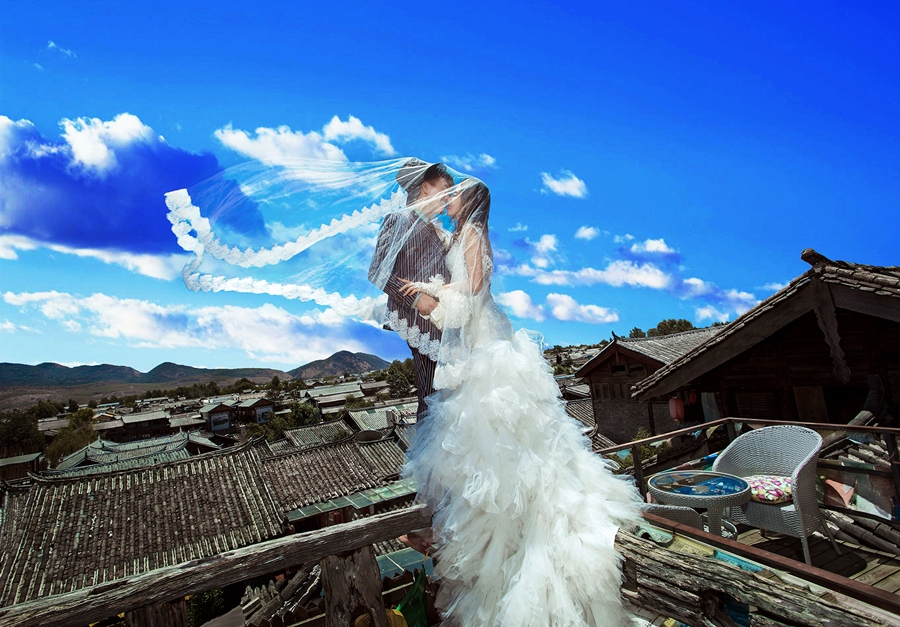 希望带你去丽江 婚纱照