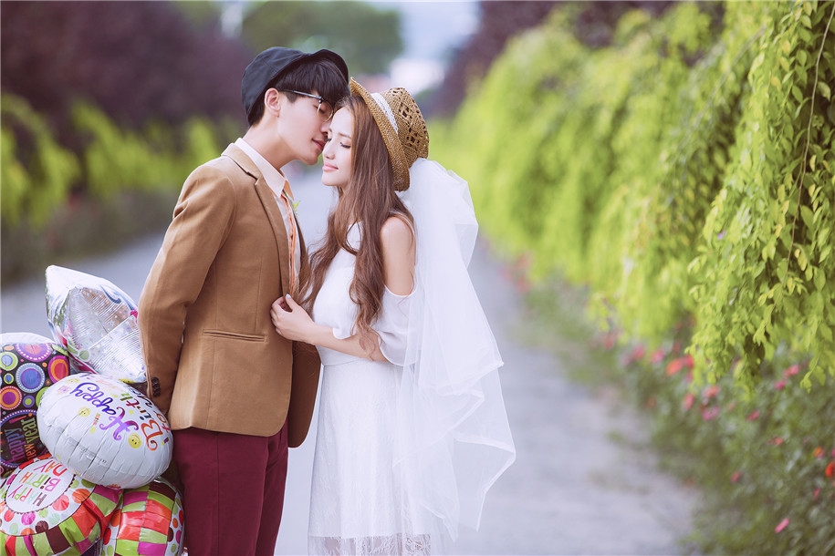 缤纷气球 婚纱照
