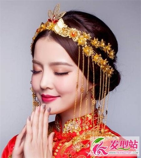 传统中式新娘发型 许你一世浪漫芳华