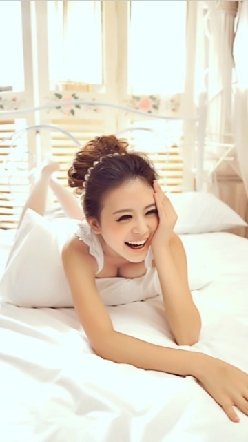 90后纯美少女唯美蕾丝写真手机壁纸