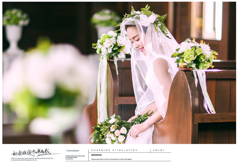 教堂纪实 婚纱照