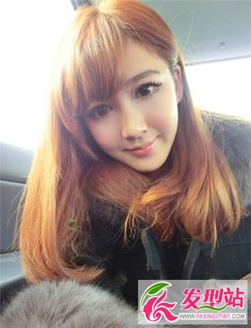 女生水晶般耀眼的中长发发型 如诗如云的可爱发型