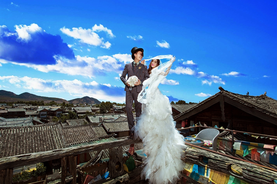希望带你去丽江 婚纱照