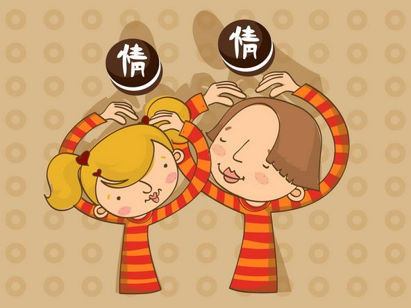 3月14日白色情人节卡通壁纸