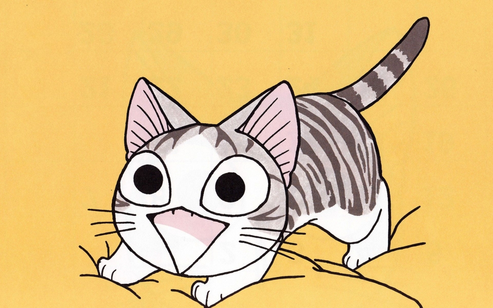 甜甜私房猫,起司猫高清卡通壁纸