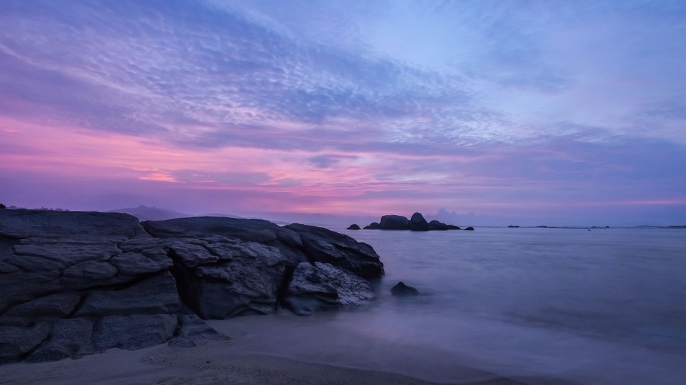 唯美夕阳图片意境壁纸