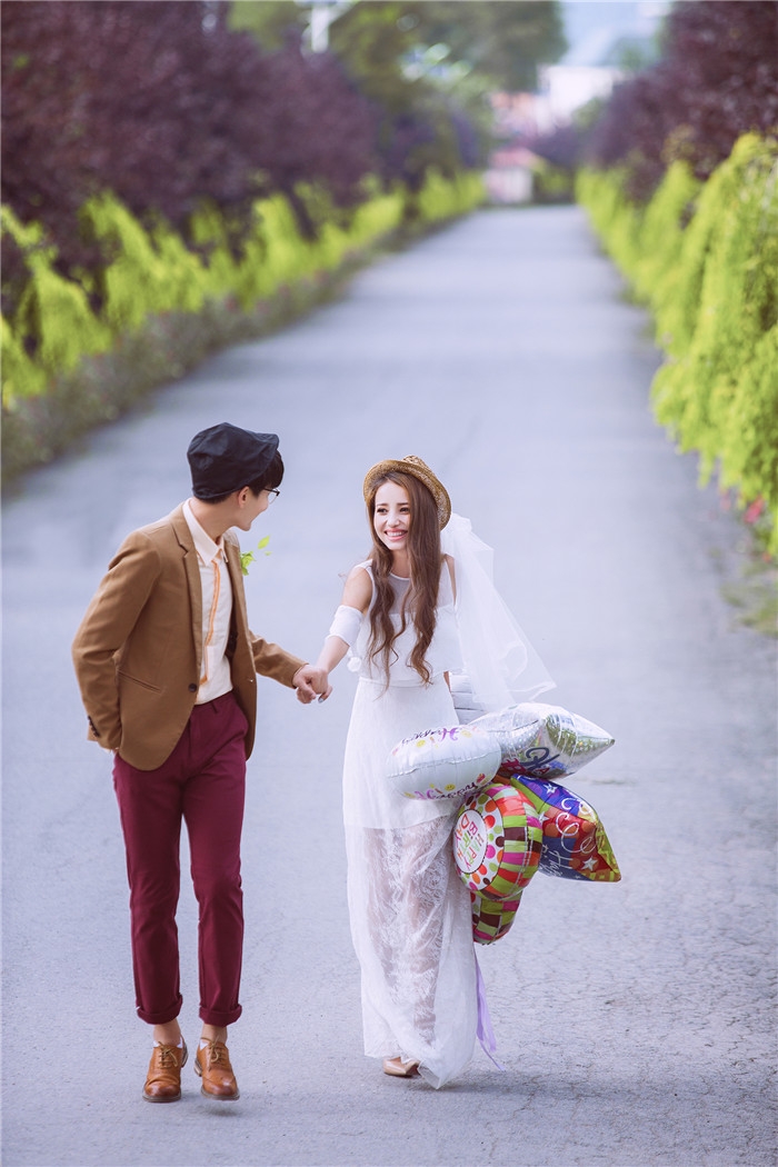 缤纷气球 婚纱照