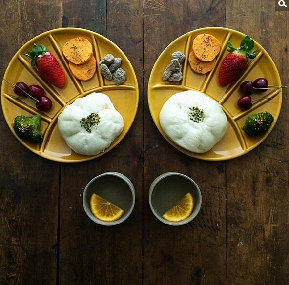 强迫症患者的对称早餐