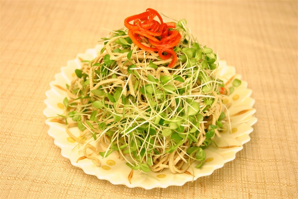 香春苗拌豆腐丝凉菜系列美食素材图片