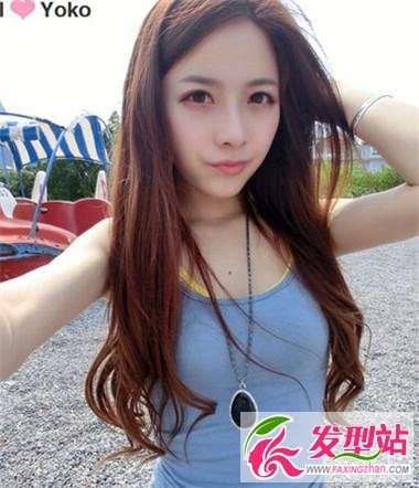 甜美时尚女生中长发型 卷发直发都一样精彩