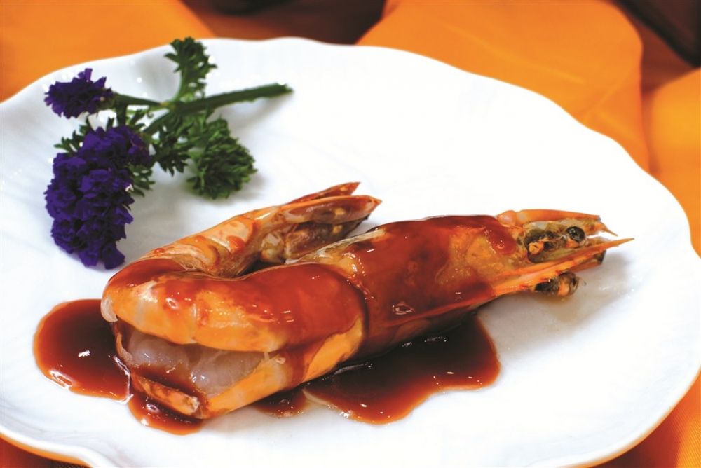 油焖大虾中式菜品美食素材图片