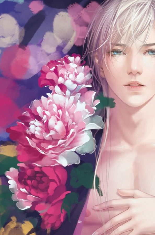 二次元白发花美男