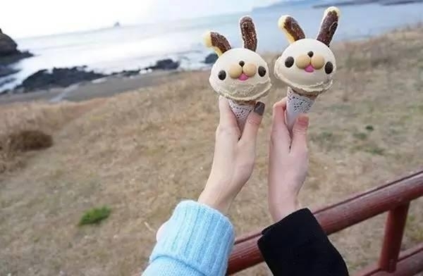 最近流行的兔子冰淇淋 你想吃吗？