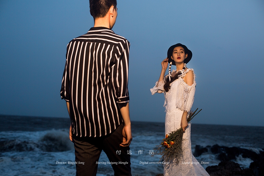 暮色黄昏 婚纱照