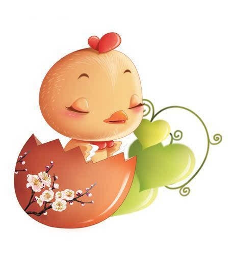 中国风鸡年卡通图片素材