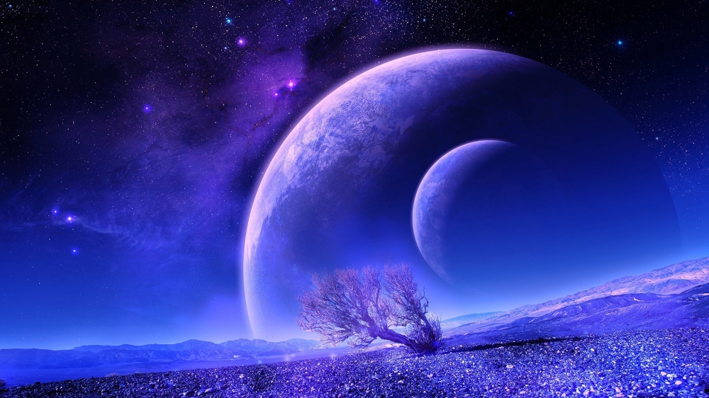 梦幻空间的唯美星球风景电脑桌面壁纸