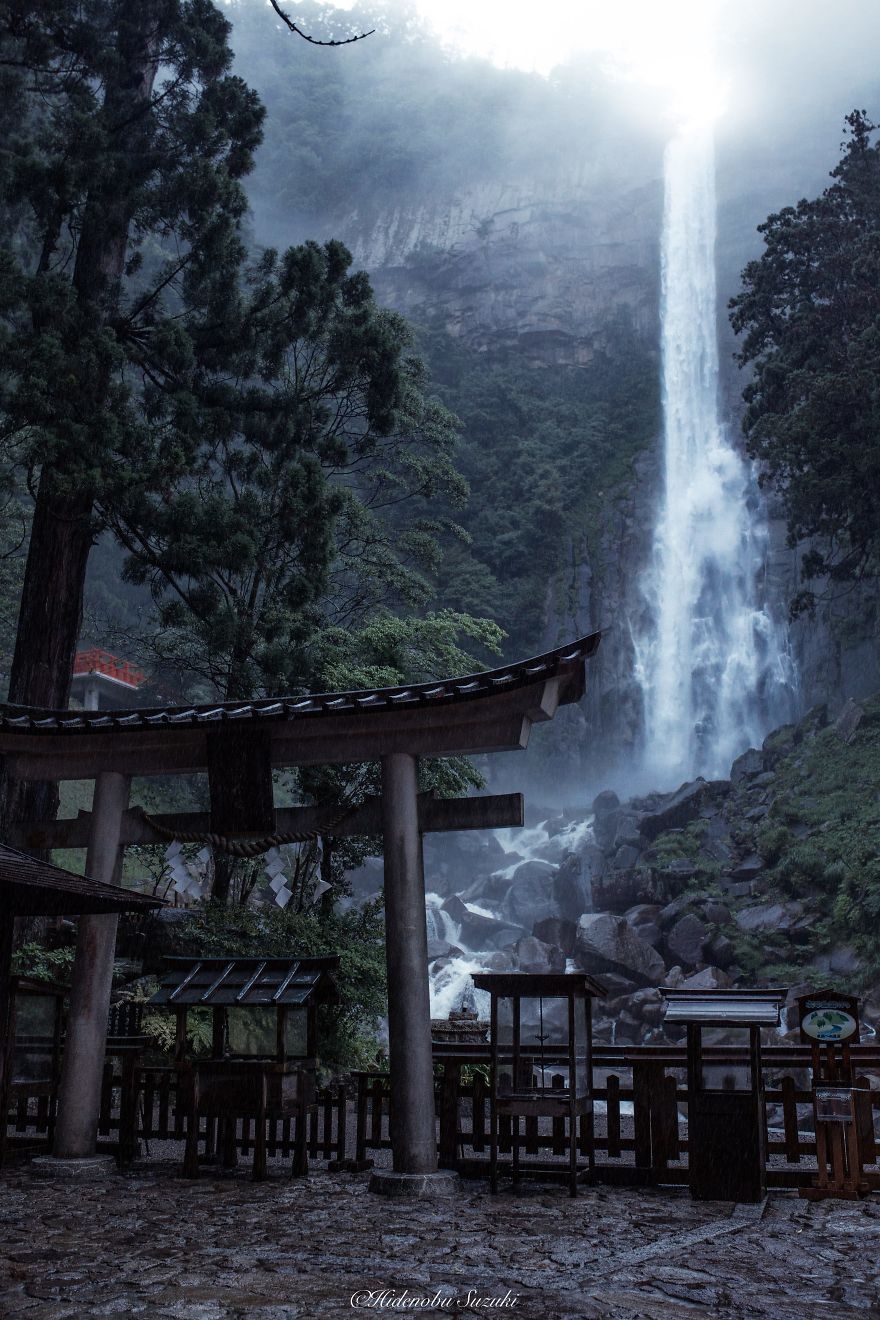 雨中的日本美景