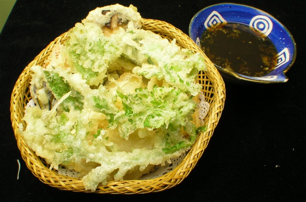 蔬菜天妇罗日式韩式美食素材图片