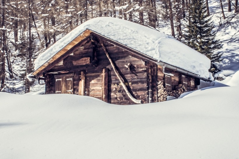 洁白无瑕的雪景图片