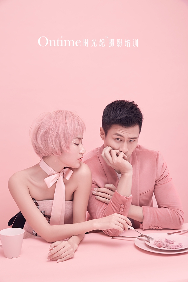 粉色佳人 婚纱照