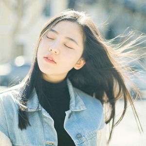 森系长发小清新女生头像