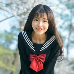 森系长发小清新女生头像