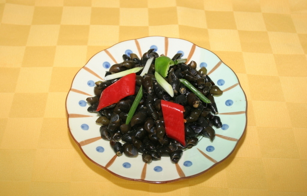 尖椒炒山坑螺