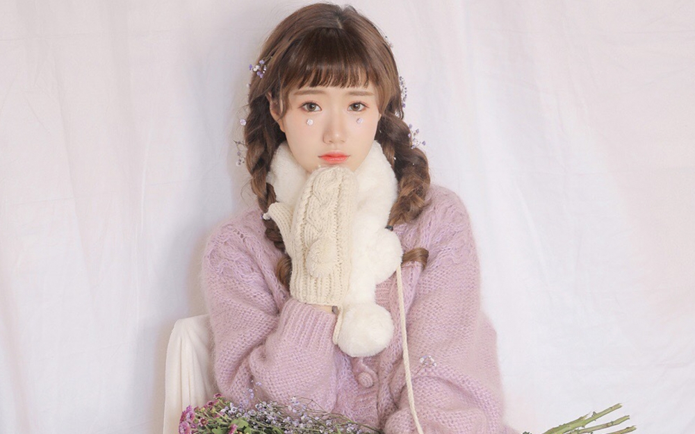 娃娃脸童颜美女图片壁纸