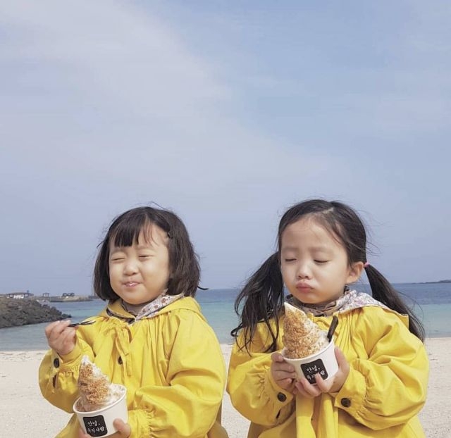 韩国一对小姐妹有爱的日常