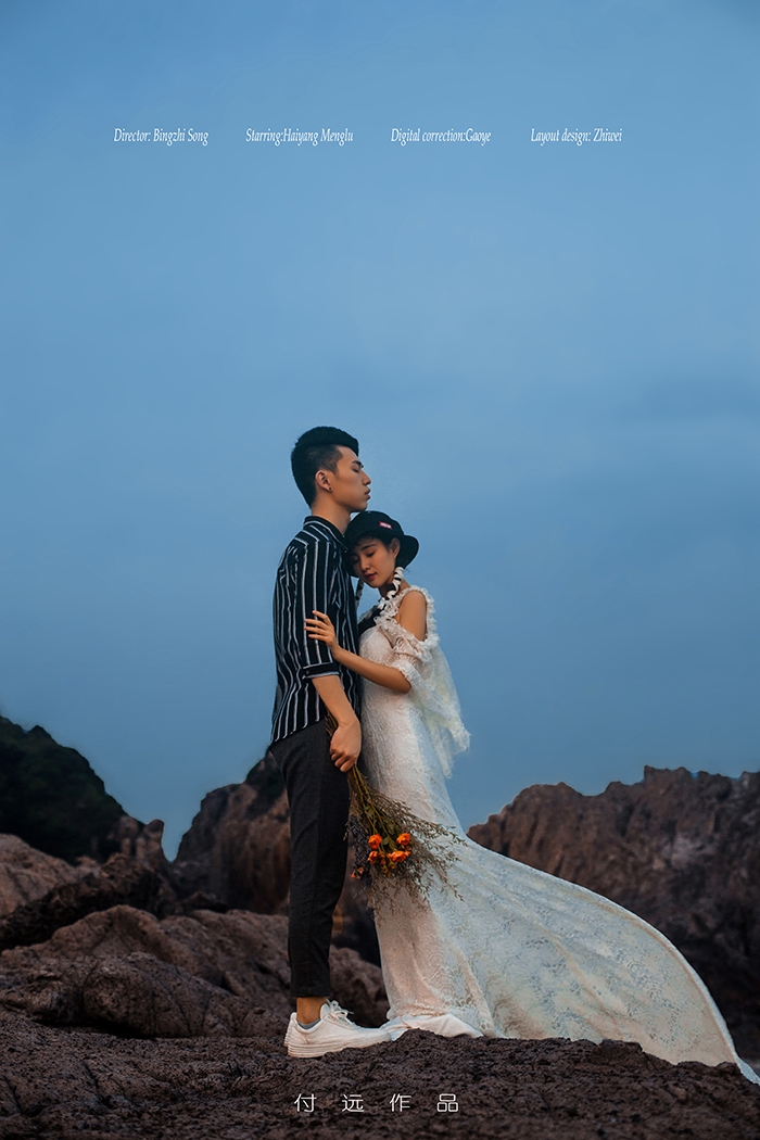 暮色黄昏 婚纱照