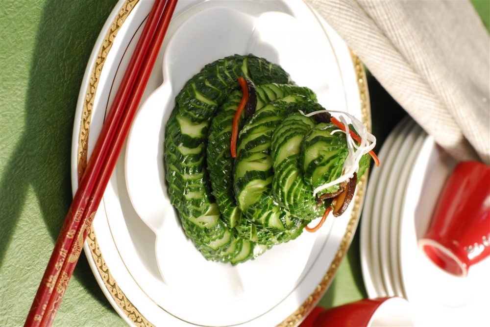 蓑衣黄瓜中式菜品美食素材图片
