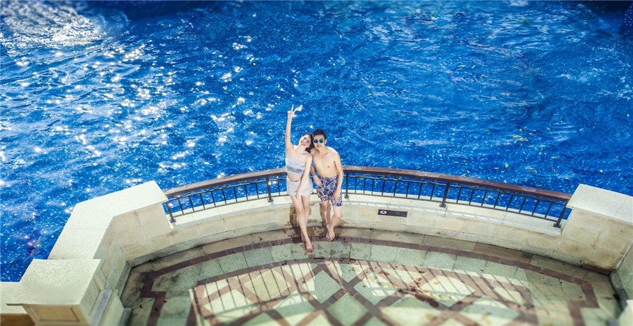 别墅爱恋 婚纱照