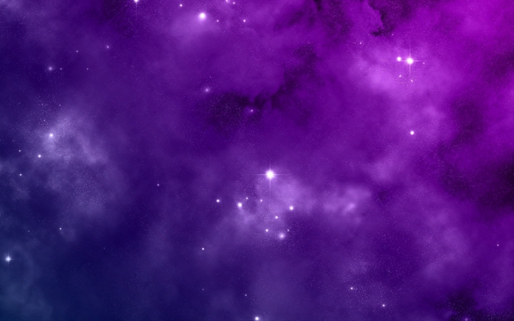 紫色绚烂星空电脑壁纸