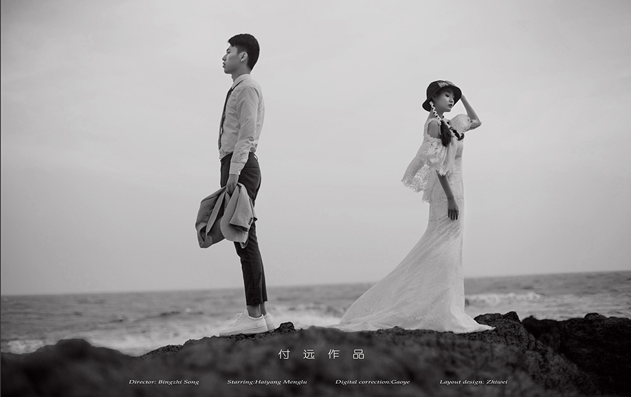 暮色黄昏 婚纱照