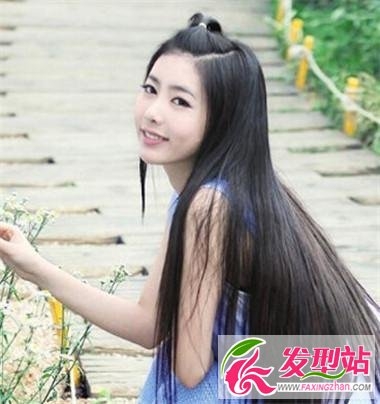 甜美时尚女生中长发型 卷发直发都一样精彩