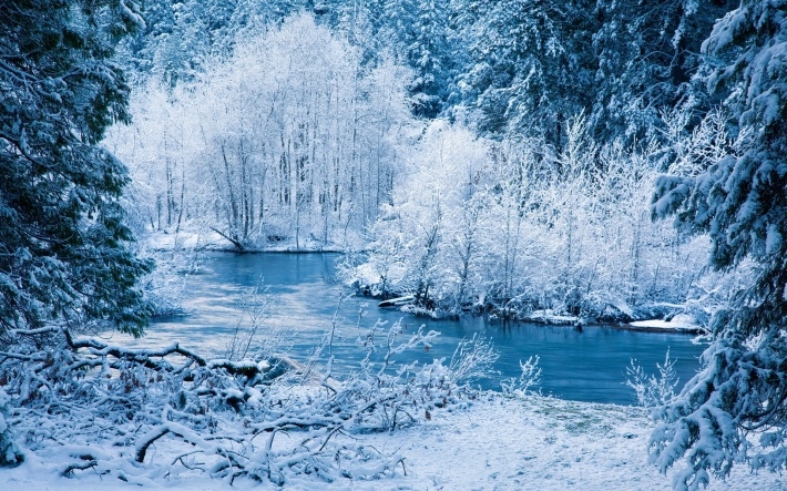 唯美雪景图片高清桌面下载