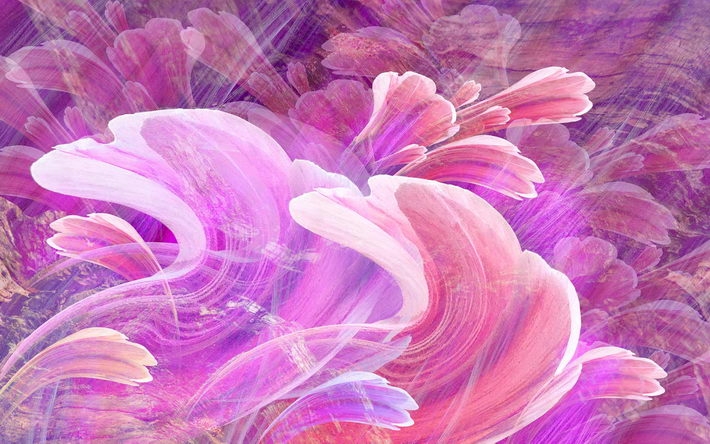 精美手绘鲜花高清桌面壁纸
