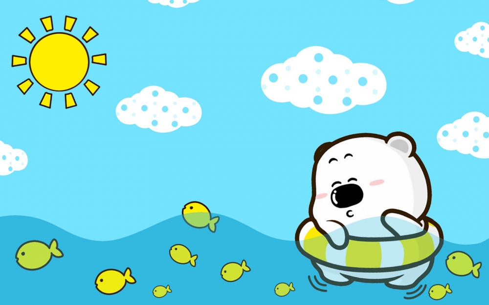可爱卡通小囧熊超萌电脑桌面壁纸下载