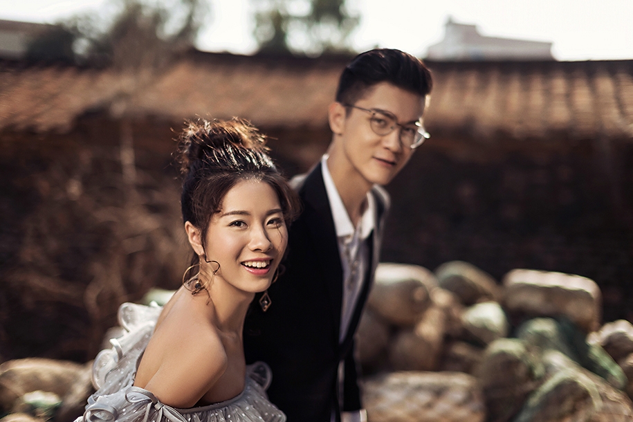 温暖的地平线 婚纱照