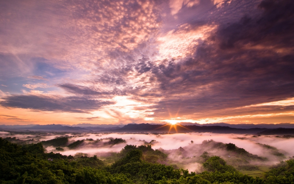 日落夕阳意境高清壁纸