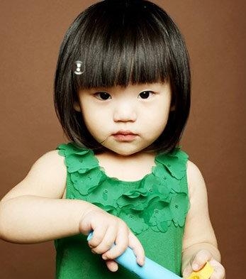 可爱女儿童短发发型图片大全