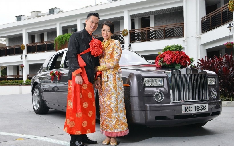 胡杏儿浪漫婚礼桌面壁纸