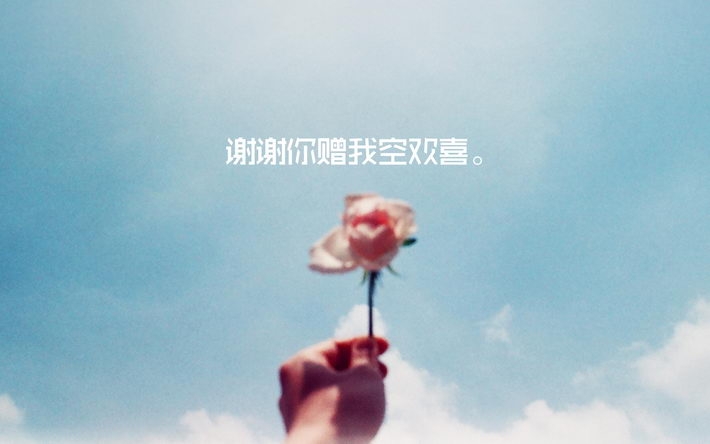 小清新感恩节文字电脑壁纸