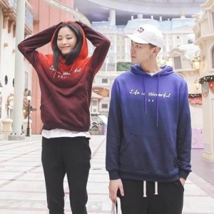 潮流情侣微信头像一对两张图片